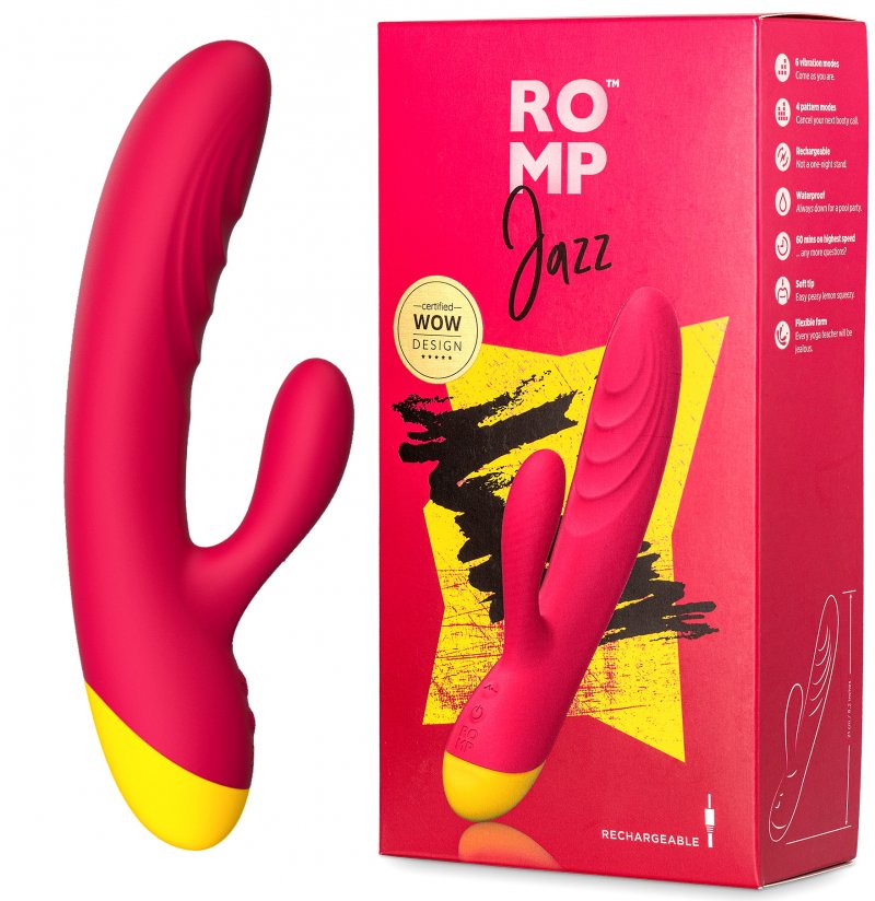 Вибратор с клиторальным стимулятором Romp Jazz Rabbit Vibrator