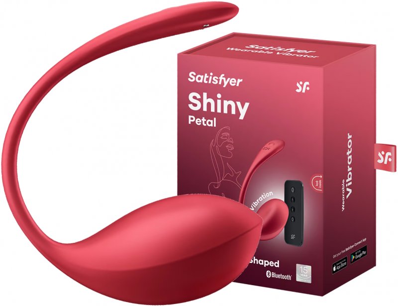 Мощный смарт-вибростимулятор Satisfyer Shiny Petal красный