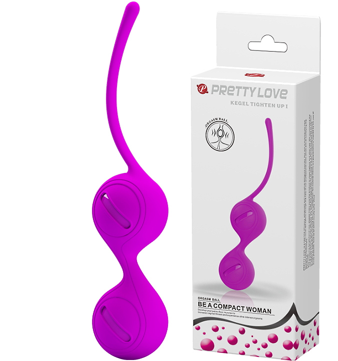 Вагинальные шарики со смещённым центром тяжести Pretty Love Kegel Tighten Up I пурпурные