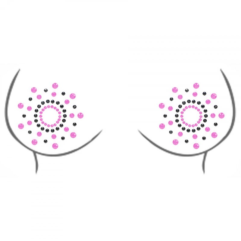 Наклейки на грудь со стразами Body Covers