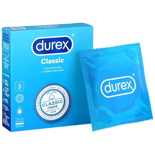 Презервативы Durex №3 Classic классические