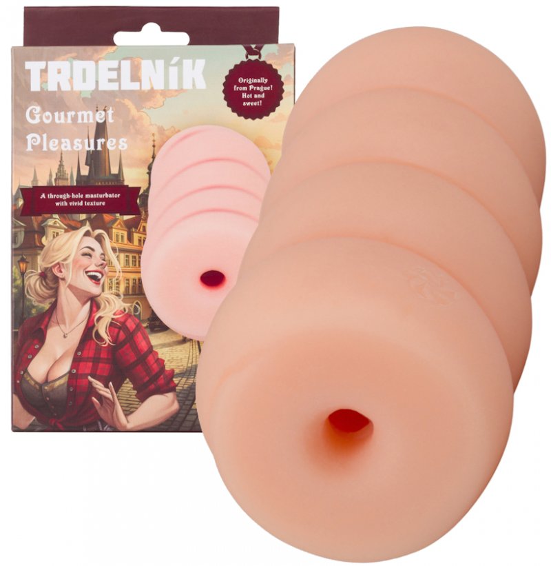 Оригинальный мастурбатор с уникальным рельефом Gourmet Pleasures Trdelnik