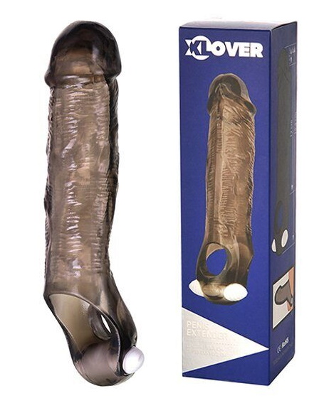 Насадка на пенис с вибростимулятором ToyFa XLover Penis Extender 15,5 см