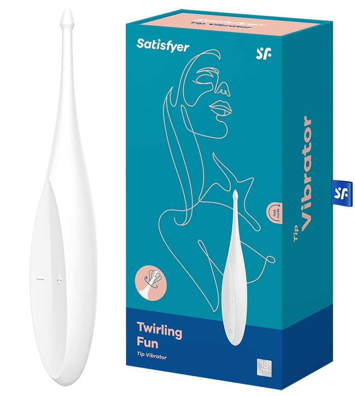 Точечный вибростимулятор Satisfyer Twirling Fun белый