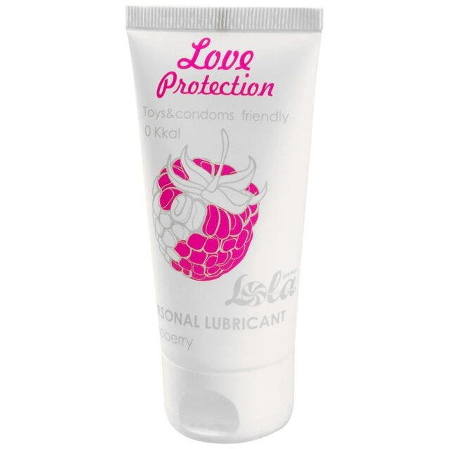 Съедобный лубрикант с малиной Lola Games Love Protection 50 мл