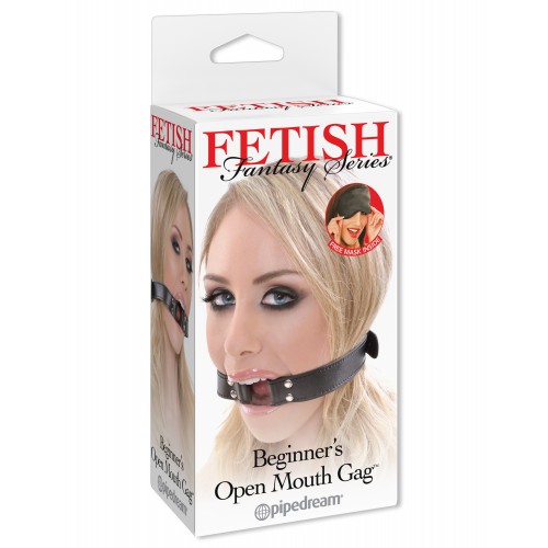 Кляп-кольцо FF Series Beginner's Open Mouth Gag Black