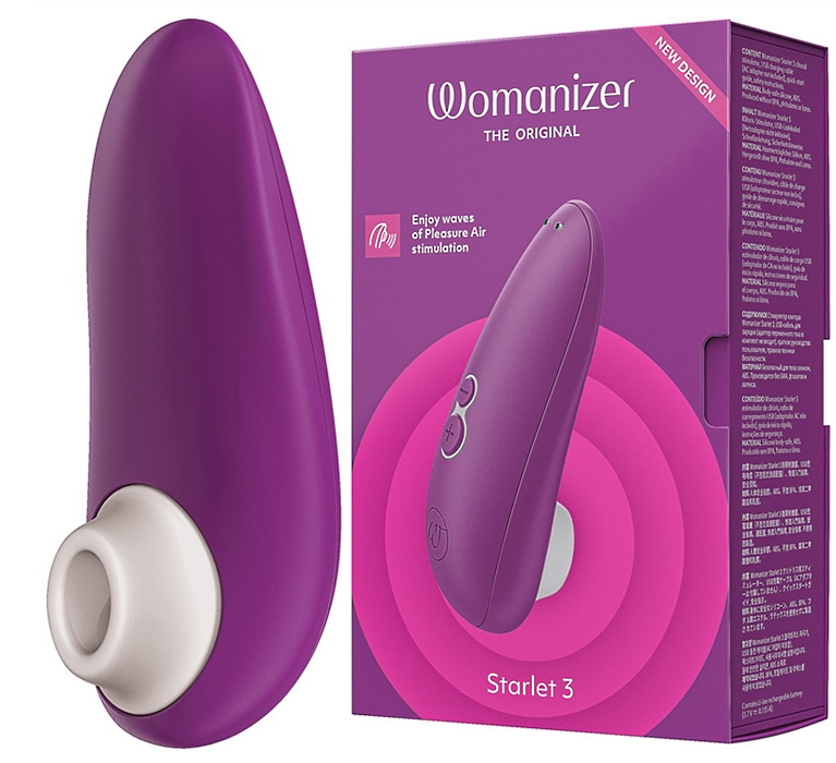 Компактный бесконтактный стимулятор клитора Womanizer Starlet 3 Violet