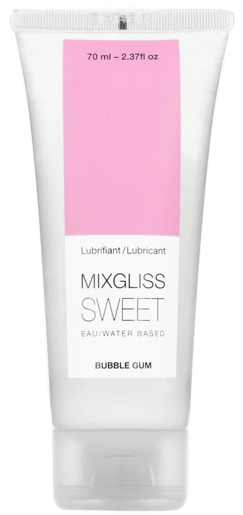 Лубрикант на водной основе с ароматом жвачки MixGliss Sweet Bubble Gum 70 мл