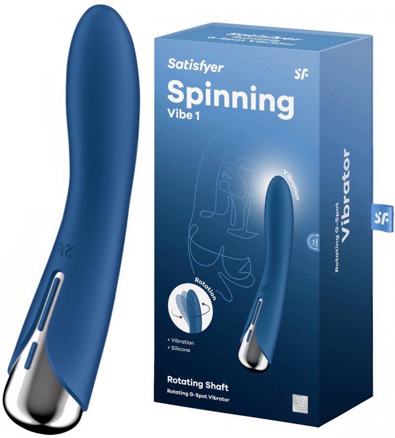 Вибратор для точки G с ротацией Satisfyer Spinning Vibe 1 Blue