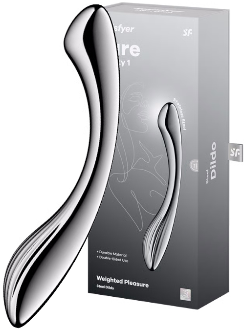 Двусторонний стальной стимулятор Satisfyer Pure Gravity 1