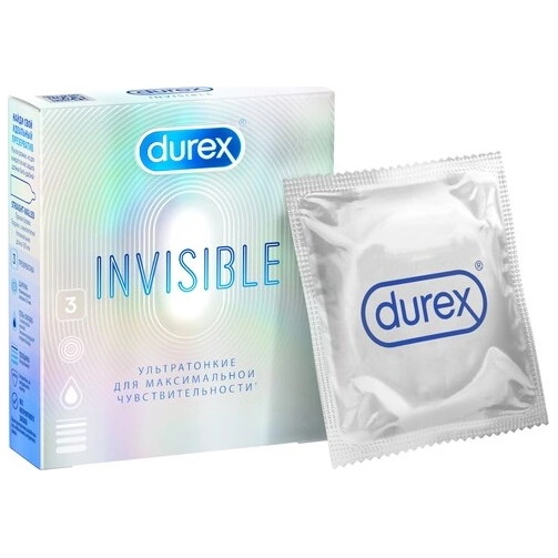 Презервативы Durex №3 Invisible ультратонкие