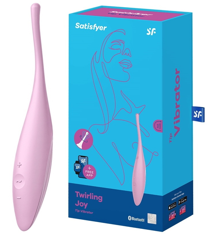 Точечный смарт-стимулятор с вибрацией Satisfyer Twirling Joy розовый