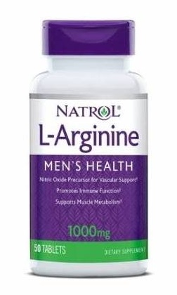 Бад для мужчин Natrol L-Arginine 1000 mg 50 таблеток