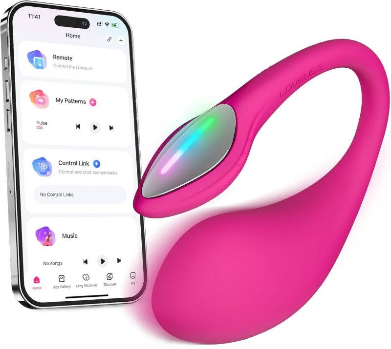 Lovense Lush 4.0 инновационный смарт-вибростимулятор с LED-подсветкой