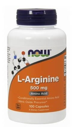 Бад для мужчин Now L-Arginine 500 мг, 100 капсул