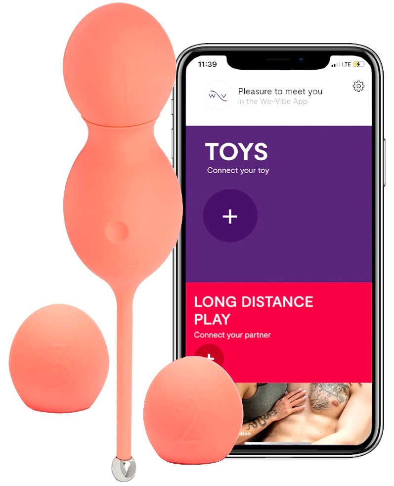 DEMO Вагинальные смарт-шарики с вибрацией We-Vibe Bloom