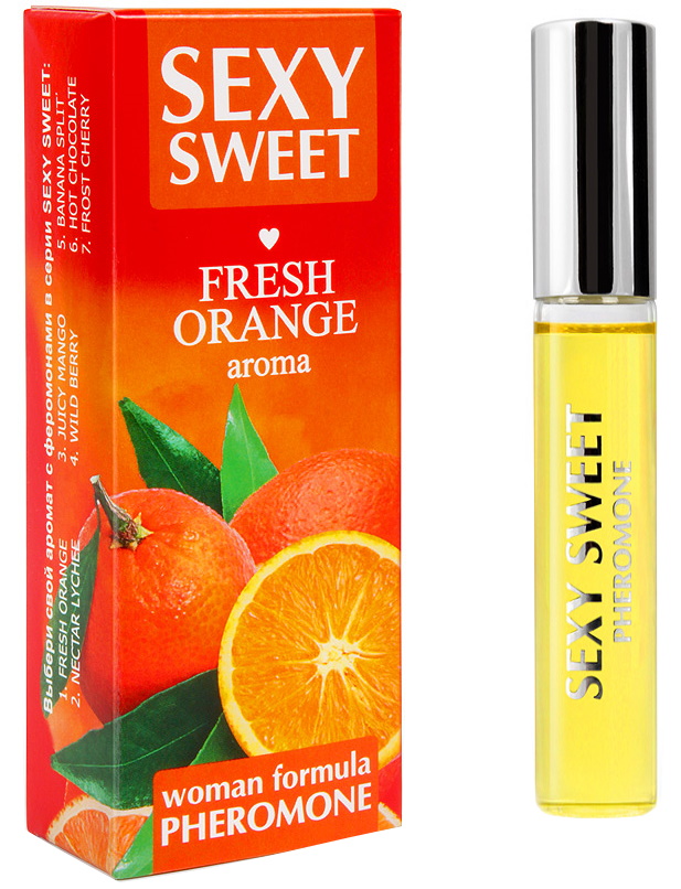 Парфюмированное средство для тела Sexy Sweet Fresh Orange с феромонами 10 мл