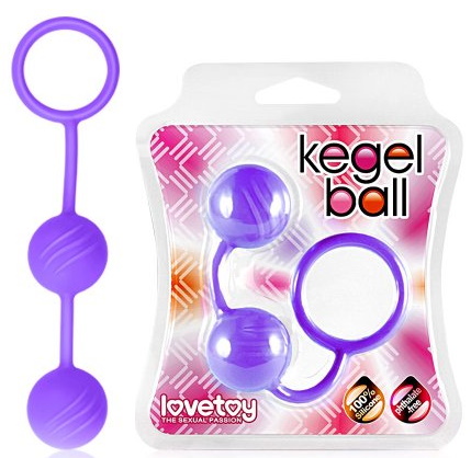 Вагинальные шарики Kegel ball пурпурные 