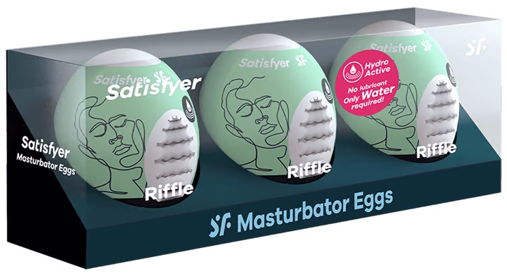 Набор яиц-мастурбаторов Satisfyer Masturbator Eggs Riffle 3 шт
