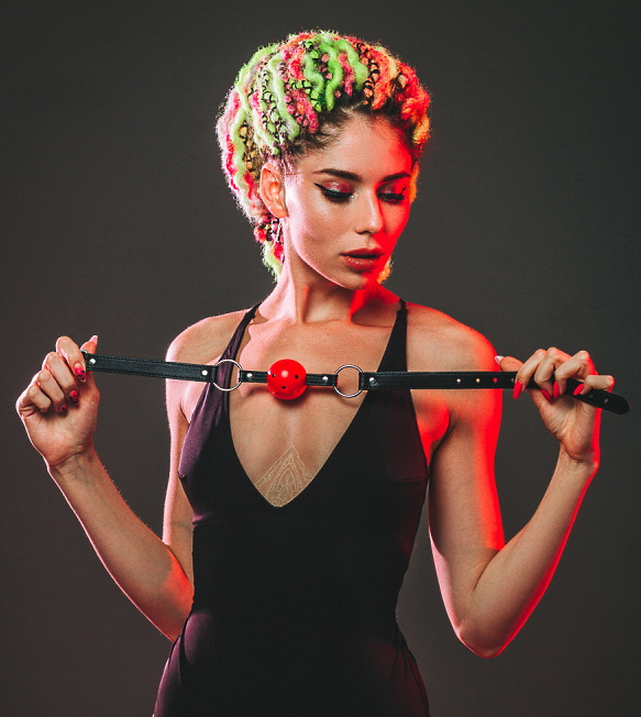 Пластиковый кляп Party Hard Love Addict