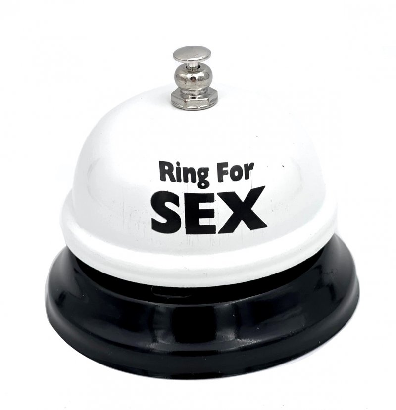 Звонок настольный Ring For Sex белый