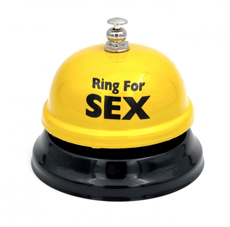 Звонок настольный Ring For Sex желтый