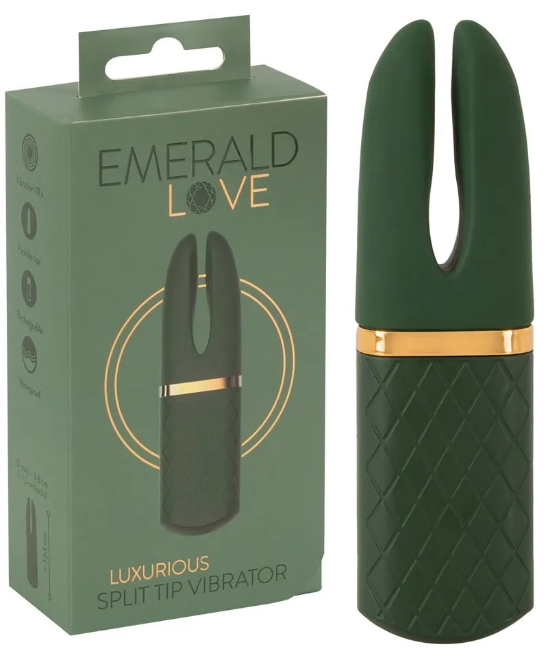 Универсальный вибростимулятор Emerald Split Tip Luxurious