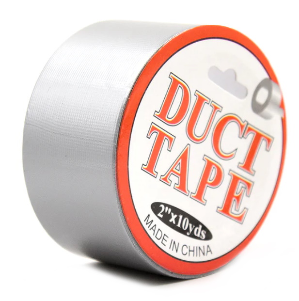 Бондажный скотч Duct Tape серый 15 м