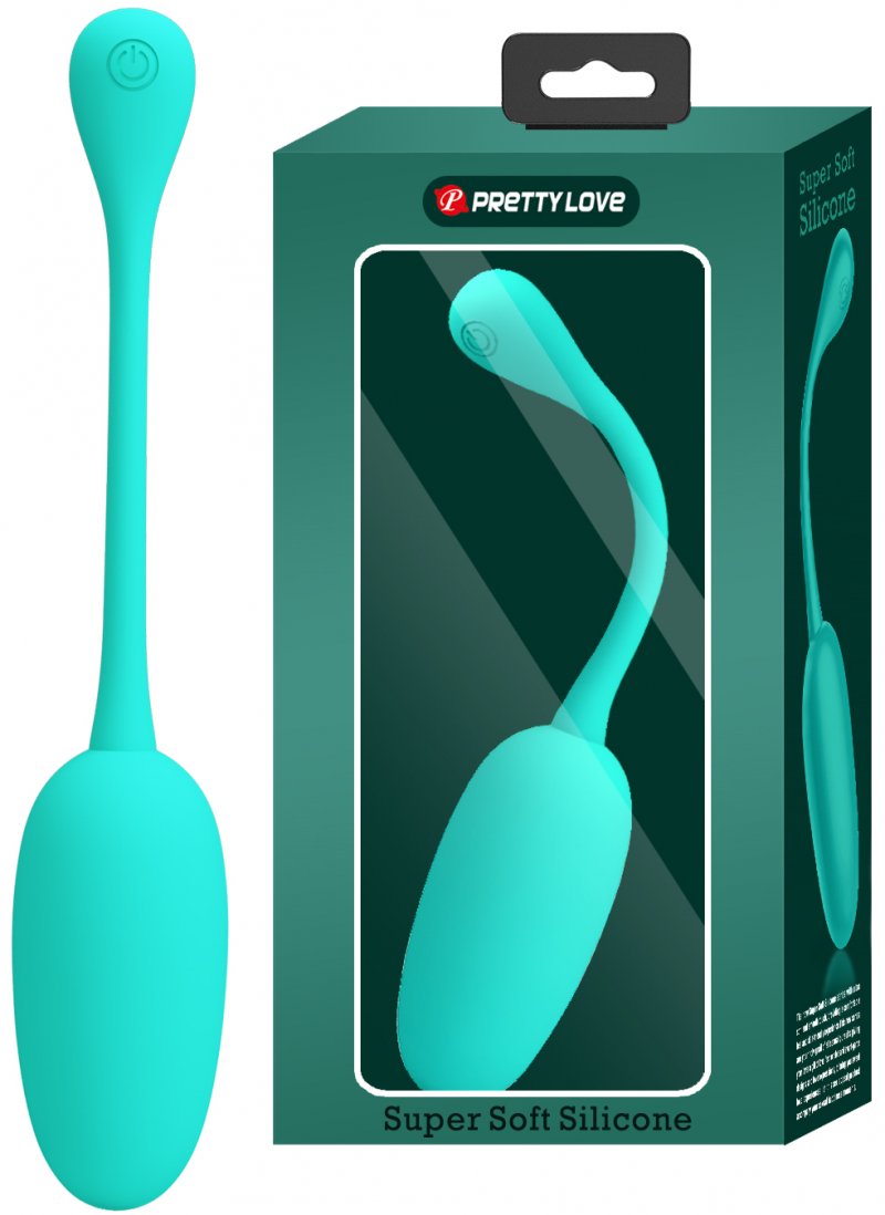 Перезаряжаемое виброяйцо Pretty Love Knucker мятное