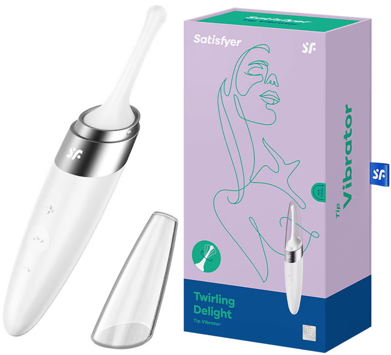 Точечный стимулятор с вибрацией Satisfyer Twirling Delight белый